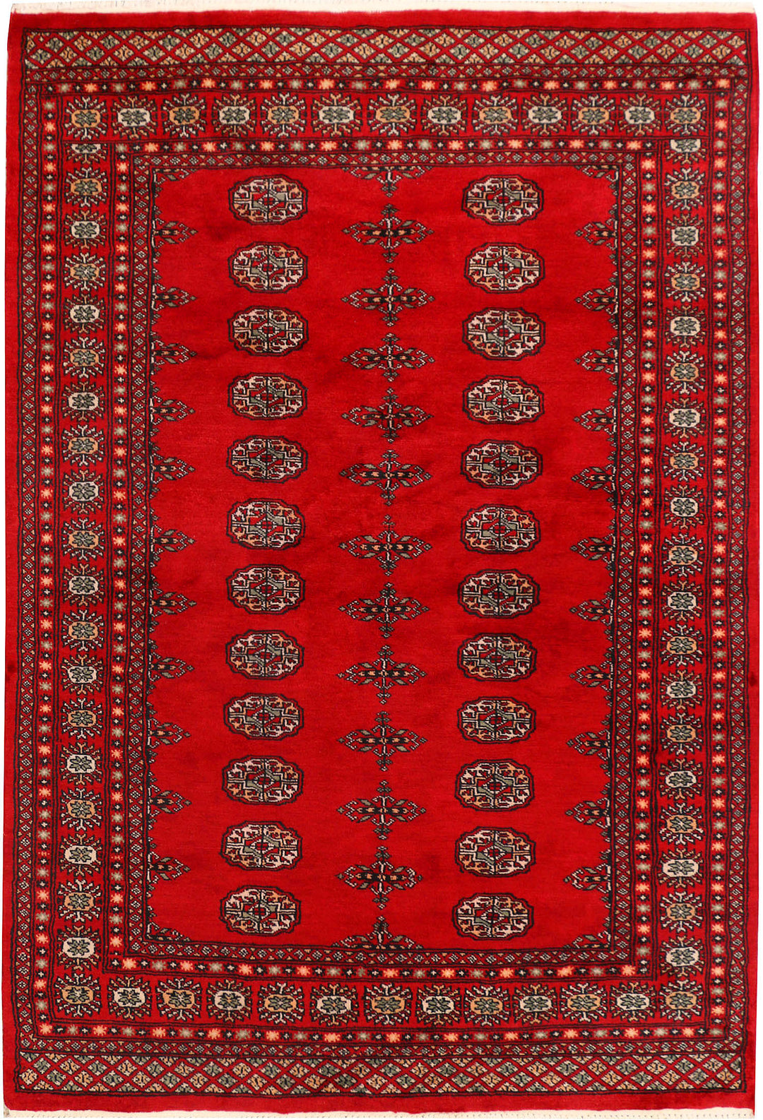 Red Bokhara 4' 6 x 6' 6 - No. 41405 - ALRUG Rug Store