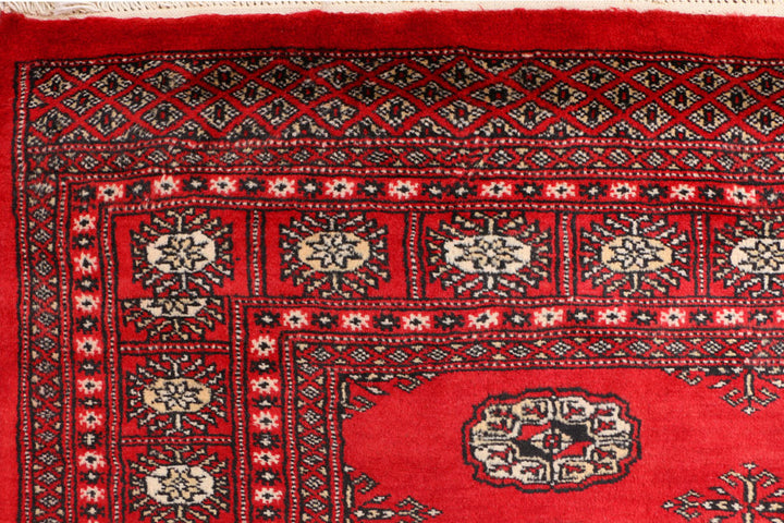 Red Bokhara 4' 6 x 6' 9 - No. 41406 - ALRUG Rug Store