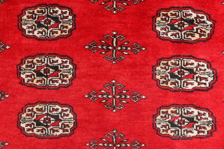 Red Bokhara 4' 6 x 6' 9 - No. 41406 - ALRUG Rug Store
