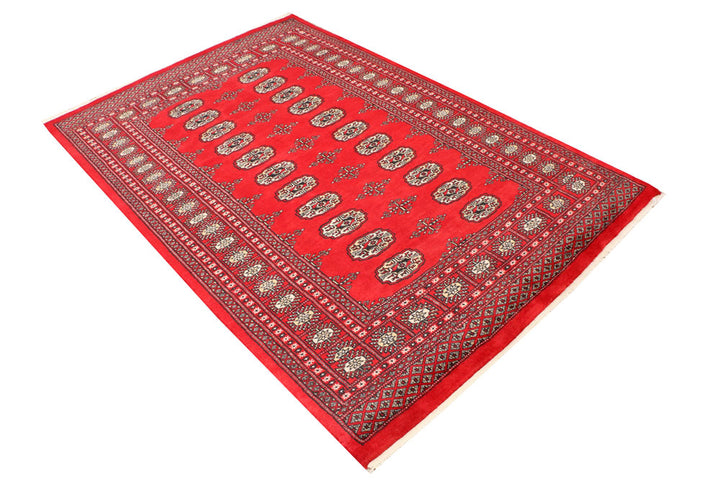 Red Bokhara 4' 6 x 6' 9 - No. 41406 - ALRUG Rug Store