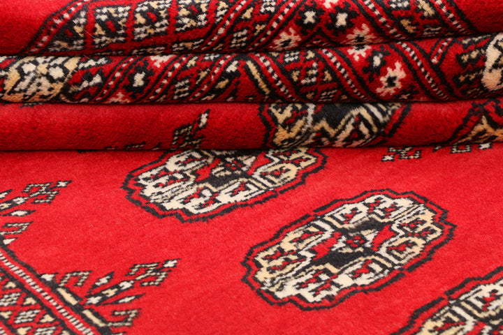Red Bokhara 4' 6 x 6' 9 - No. 41406 - ALRUG Rug Store