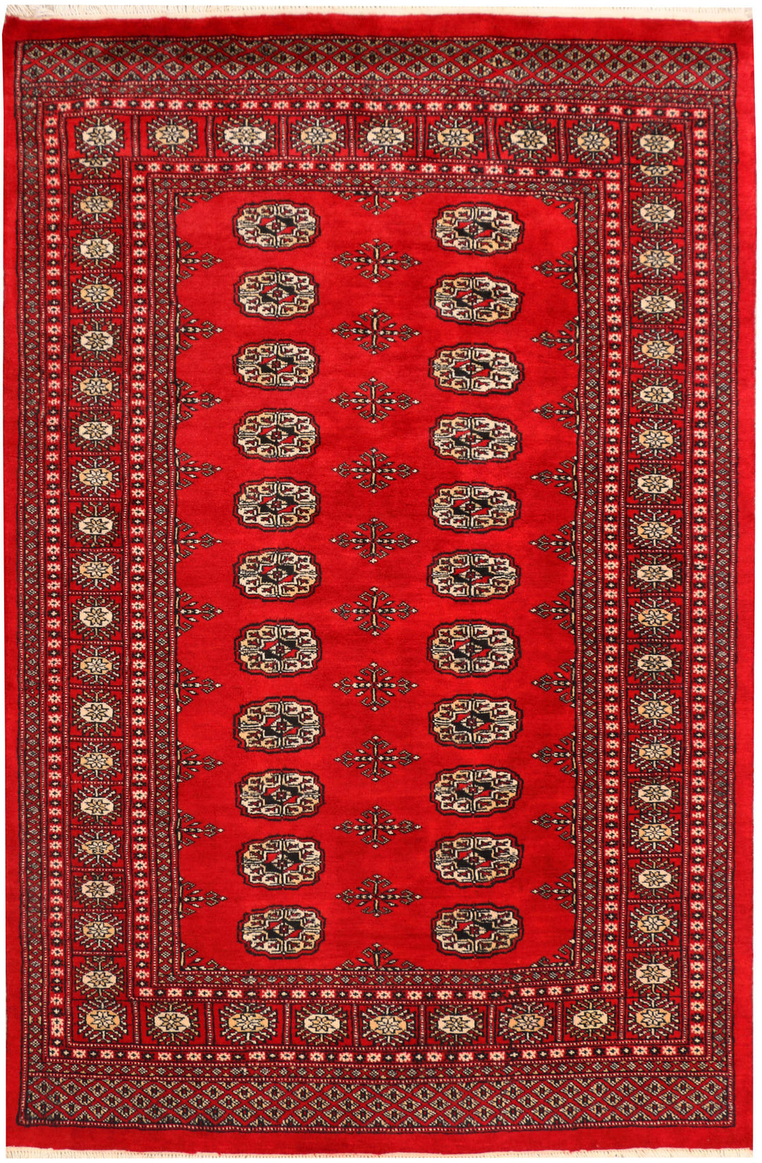 Red Bokhara 4' 6 x 6' 9 - No. 41406 - ALRUG Rug Store