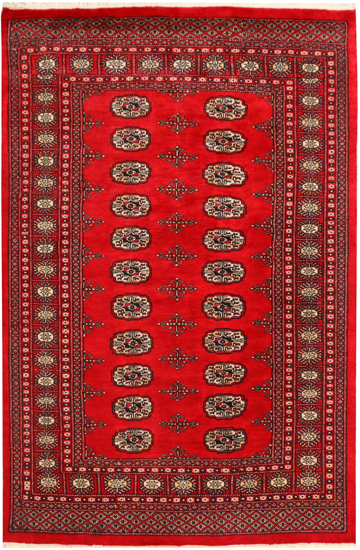 Red Bokhara 4' 6 x 6' 9 - No. 41406 - ALRUG Rug Store