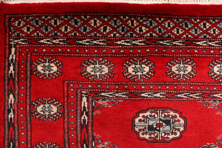 Red Bokhara 4' 7 x 6' 10 - No. 41408 - ALRUG Rug Store