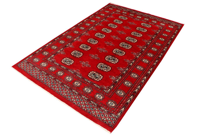 Red Bokhara 4' 7 x 6' 10 - No. 41408 - ALRUG Rug Store