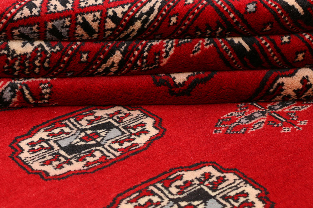 Red Bokhara 4' 7 x 6' 10 - No. 41408 - ALRUG Rug Store