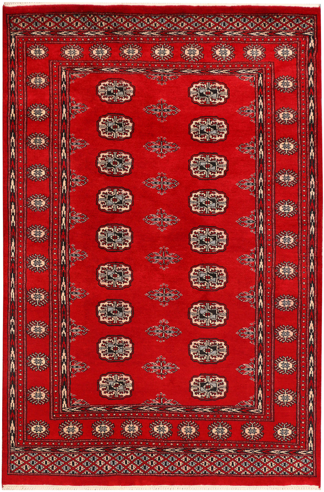 Red Bokhara 4' 7 x 6' 10 - No. 41408 - ALRUG Rug Store