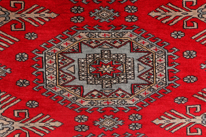 Dark Red Caucasian 3' x 6' 3 - No. 41414 - ALRUG Rug Store