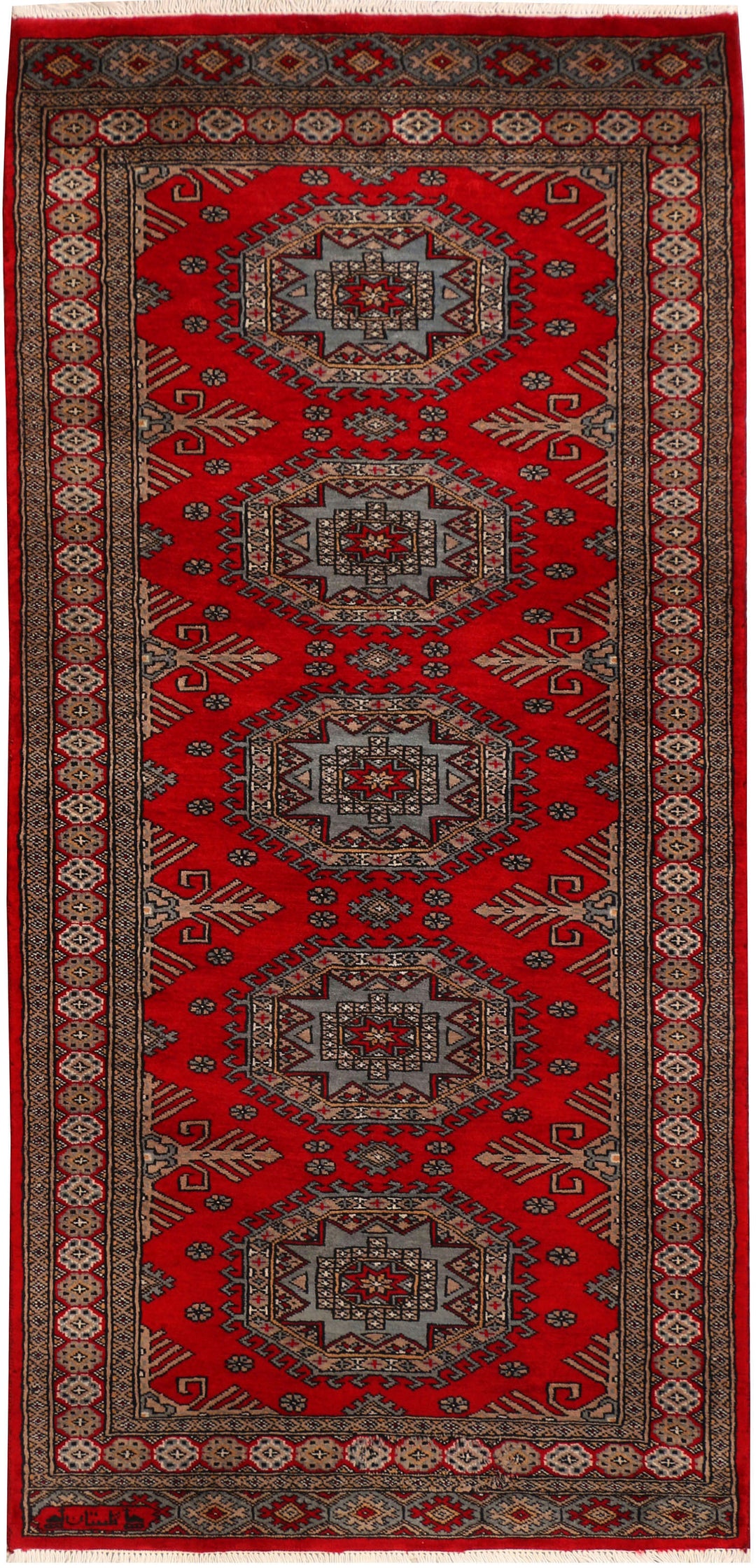 Dark Red Caucasian 3' x 6' 3 - No. 41414 - ALRUG Rug Store