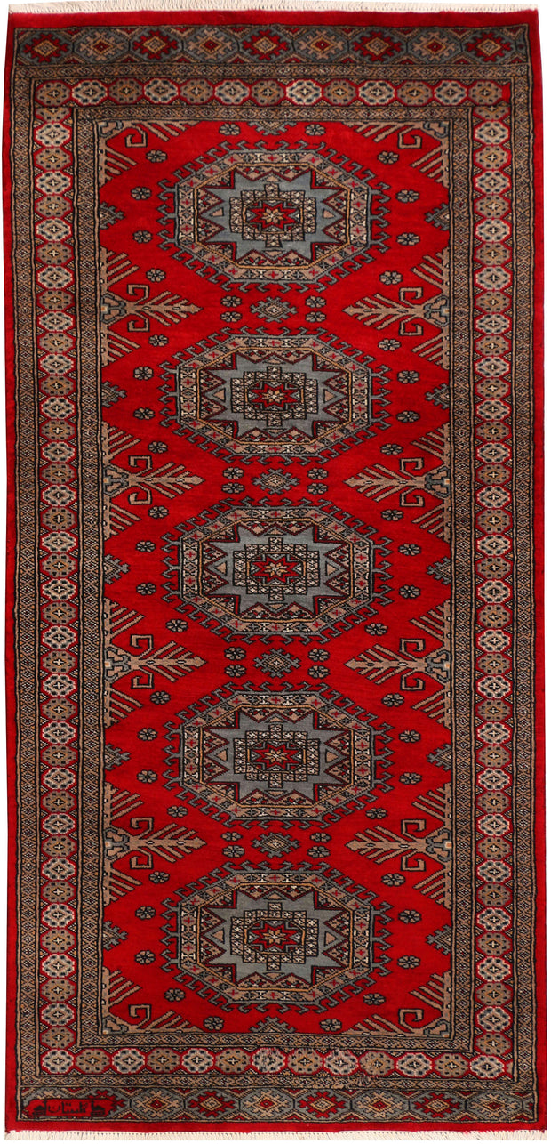 Dark Red Caucasian 3' x 6' 3 - No. 41414 - ALRUG Rug Store