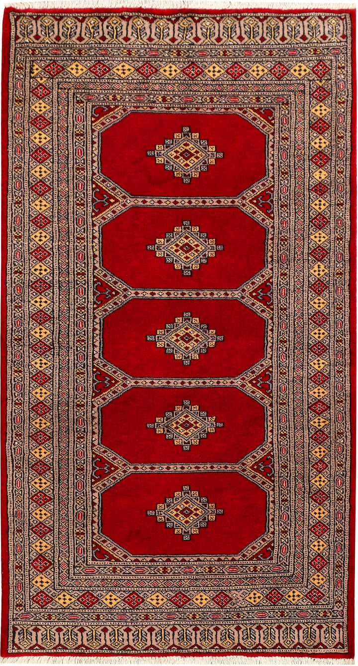 Dark Red Jaldar 3'  1" x 5'  8" - No. QA80697
