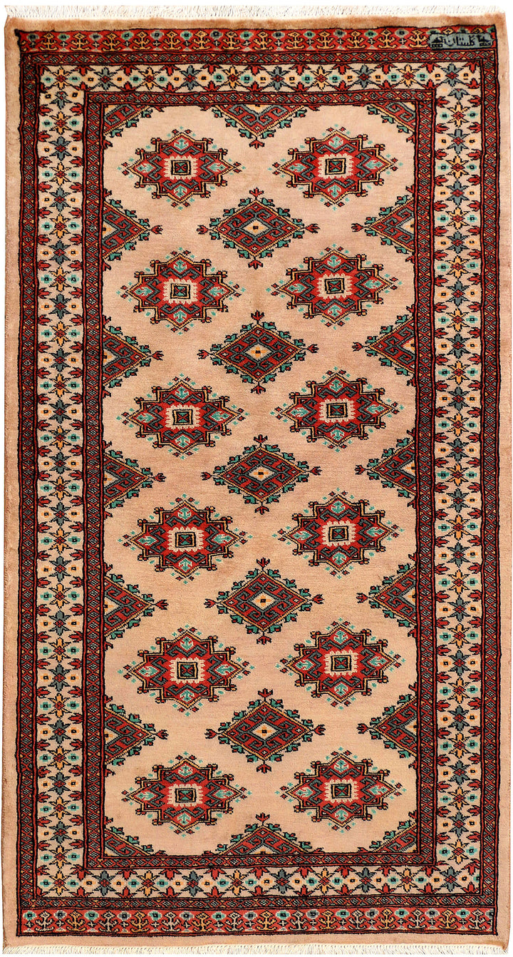 Navajo White Jaldar 3' 3 x 6' 1 - No. 41417 - ALRUG Rug Store
