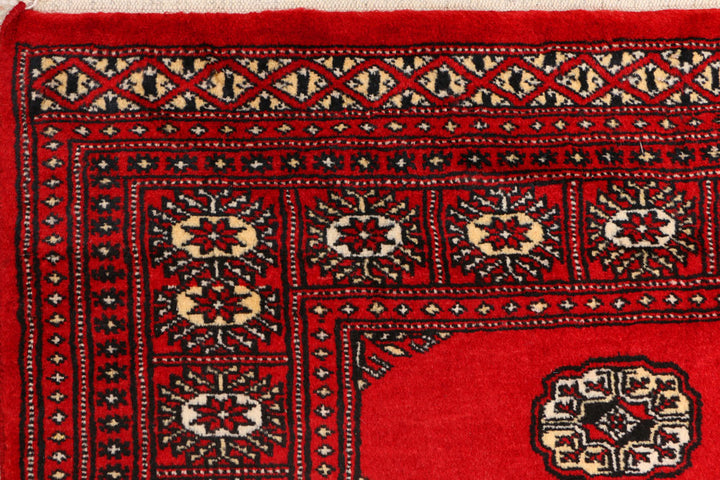 Red Bokhara 2' 11 x 5' 7 - No. 41426 - ALRUG Rug Store