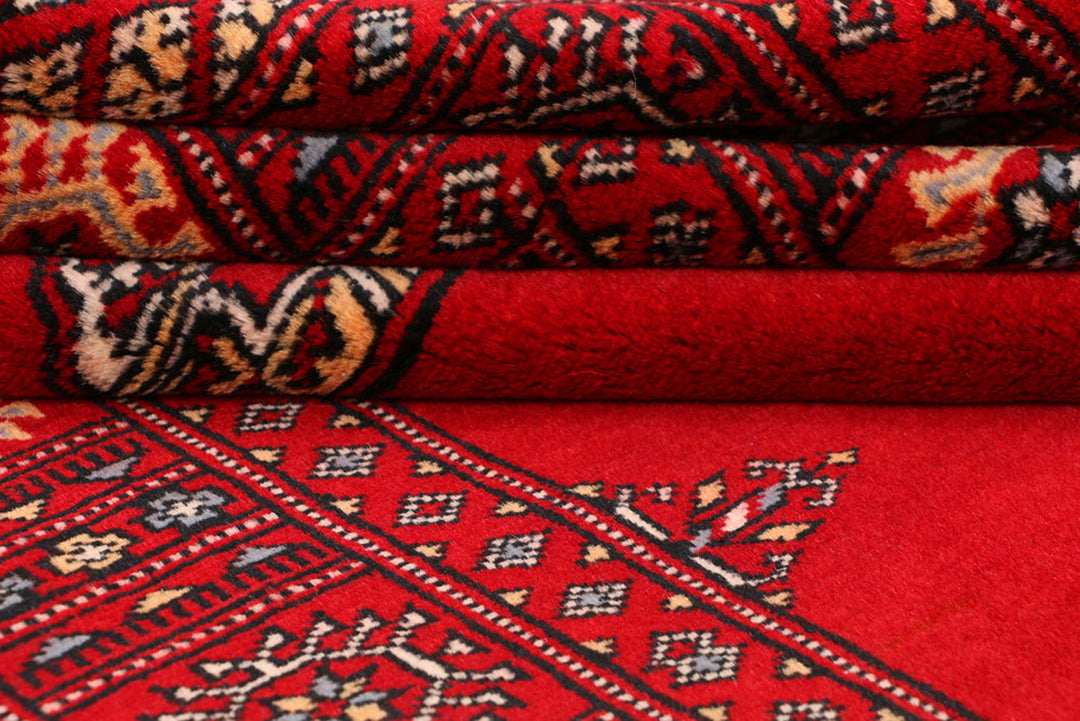 Dark Red Bokhara 3' x 5' 6 - No. 41428