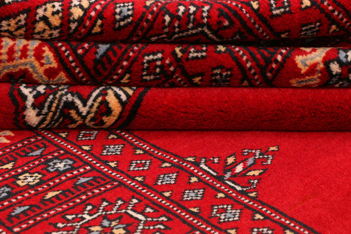 Dark Red Bokhara 3' x 5' 6 - No. 41428