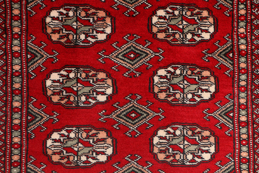 Dark Red Bokhara 3' 1 x 6' 1 - No. 41430 - ALRUG Rug Store