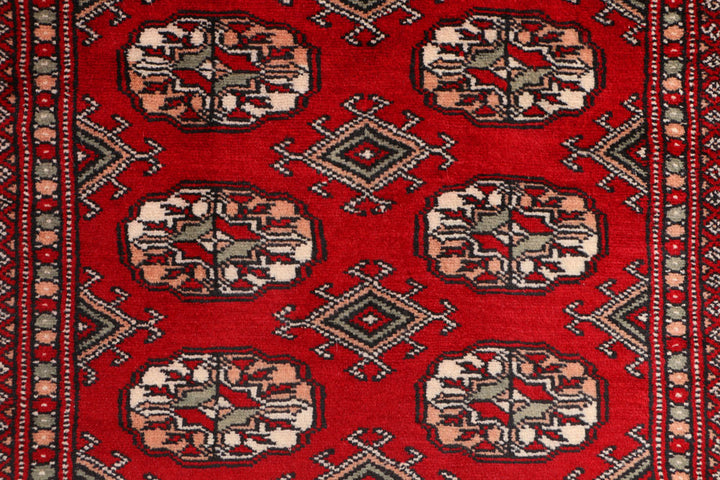 Dark Red Bokhara 3' 1 x 6' 1 - No. 41430 - ALRUG Rug Store