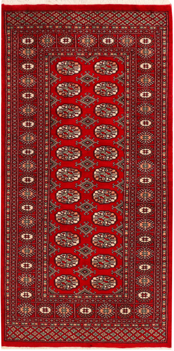 Dark Red Bokhara 3' 1 x 6' 1 - No. 41430 - ALRUG Rug Store