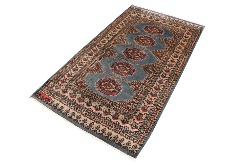 Light Slate Grey Jaldar 3' 2 x 5' 7 - No. 41439 - ALRUG Rug Store