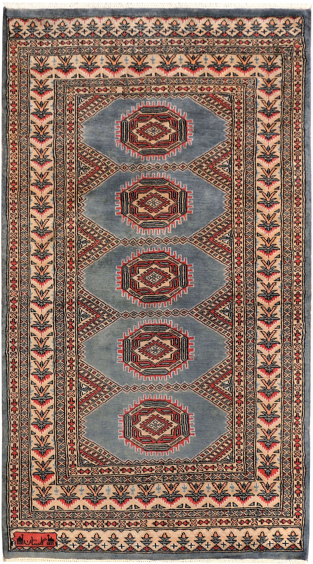 Light Slate Grey Jaldar 3' 2 x 5' 7 - No. 41439 - ALRUG Rug Store