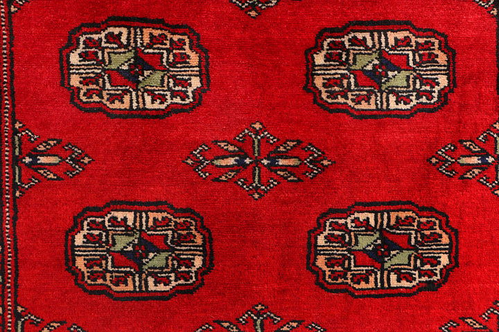 Dark Red Bokhara 3' x 5' 7 - No. 41442