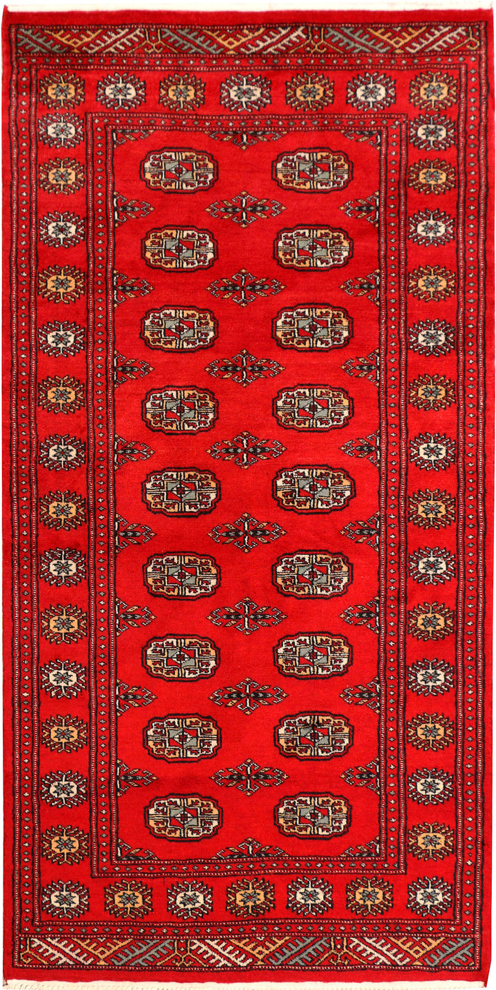 Dark Red Bokhara 3' 1 x 6' 1 - No. 41452 - ALRUG Rug Store