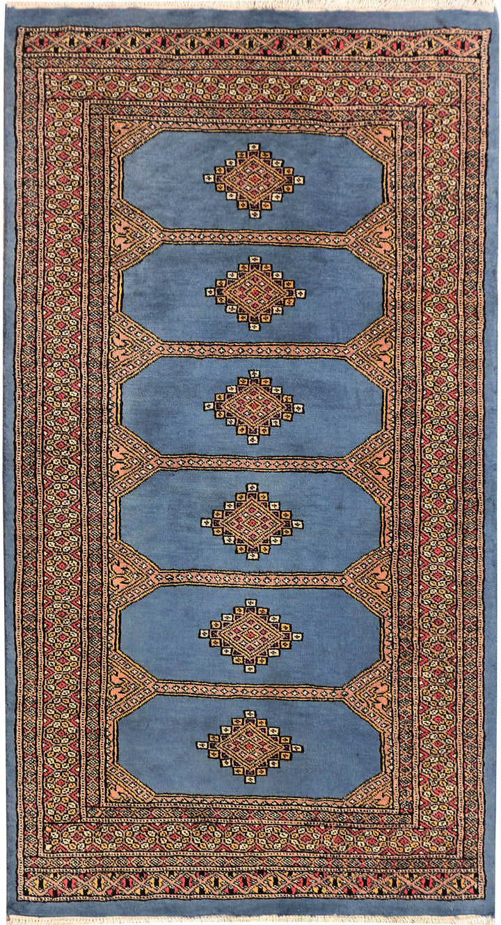 Steel Blue Jaldar 3'  1" x 5'  7" - No. QA42497