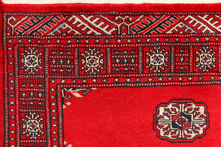 Red Bokhara 3'  1" x 5'  7" - No. QA68637