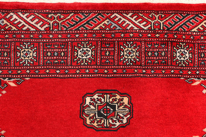 Red Bokhara 3'  1" x 5'  7" - No. QA68637