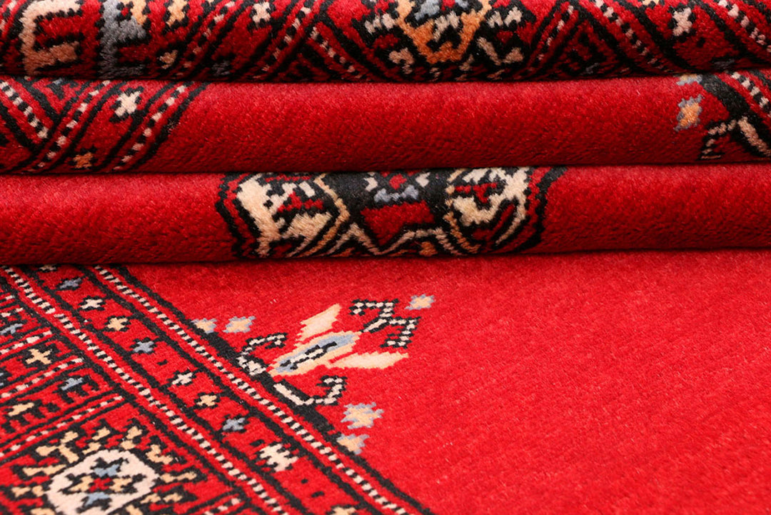 Red Bokhara 3'  1" x 5'  7" - No. QA68637