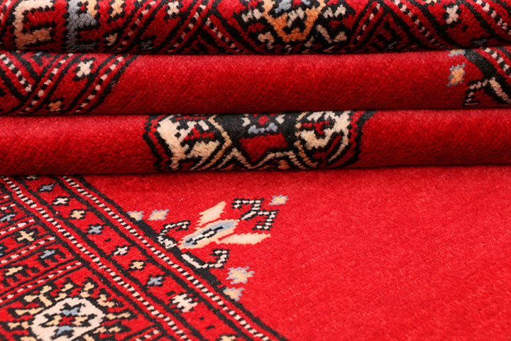 Red Bokhara 3'  1" x 5'  7" - No. QA68637