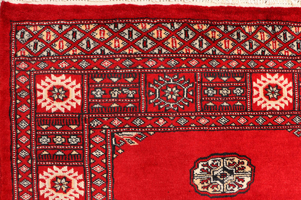 Red Bokhara 3' 2 x 5' 7 - No. 41467 - ALRUG Rug Store