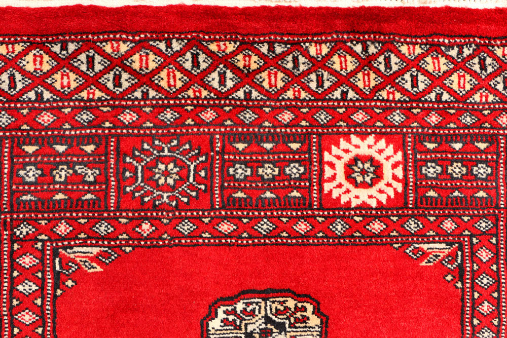 Red Bokhara 3' 2 x 5' 7 - No. 41467 - ALRUG Rug Store