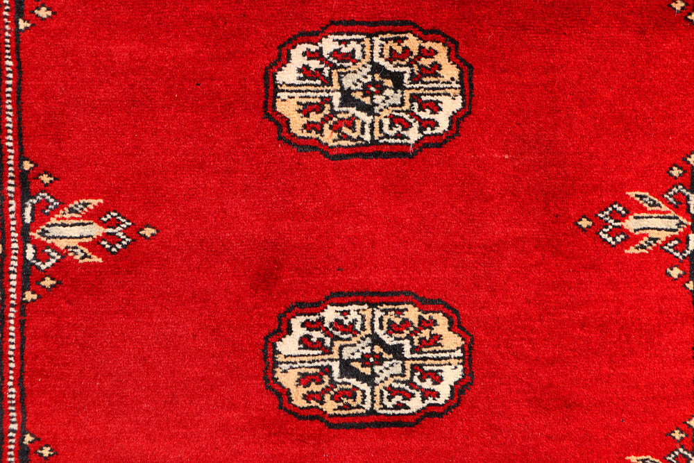 Red Bokhara 3' 2 x 5' 7 - No. 41467 - ALRUG Rug Store