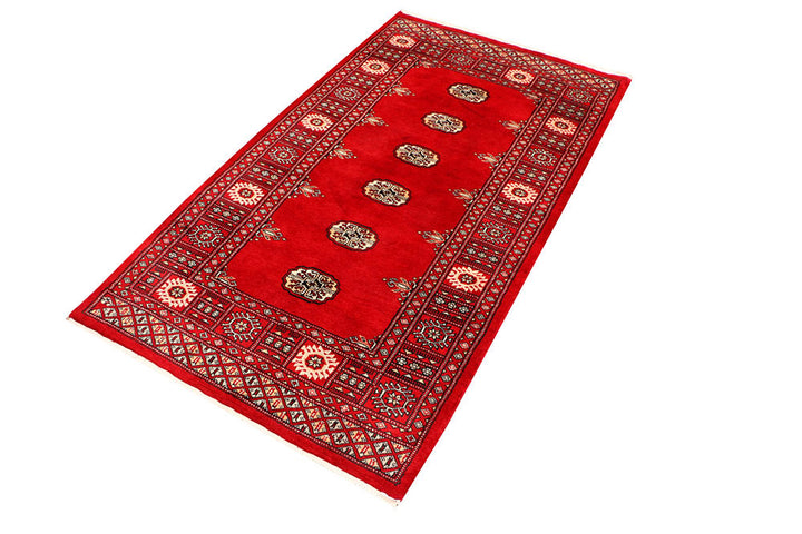 Red Bokhara 3' 2 x 5' 7 - No. 41467 - ALRUG Rug Store