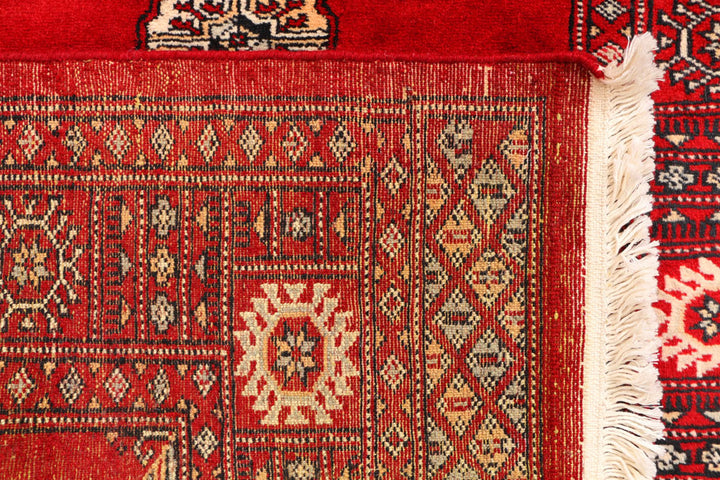 Red Bokhara 3' 2 x 5' 7 - No. 41467 - ALRUG Rug Store