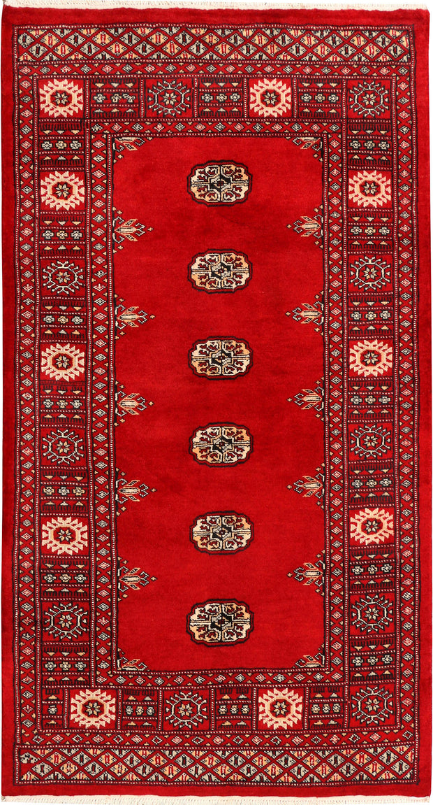 Red Bokhara 3' 2 x 5' 7 - No. 41467 - ALRUG Rug Store