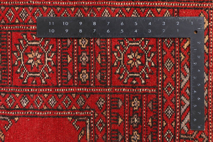 Red Bokhara 3' 1 x 5' 7 - No. 41483 - ALRUG Rug Store