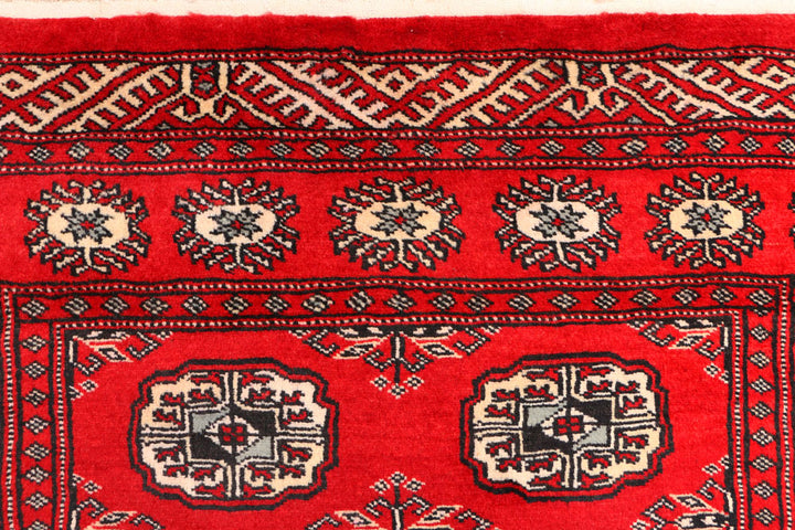 Red Bokhara 3' 3 x 6' 3 - No. 41485 - ALRUG Rug Store