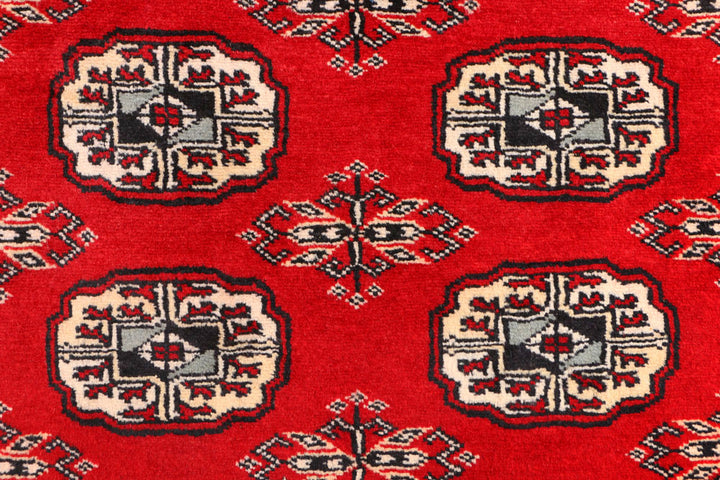 Red Bokhara 3' 3 x 6' 3 - No. 41485 - ALRUG Rug Store