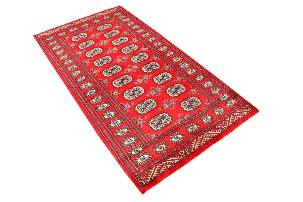 Red Bokhara 3' 3 x 6' 3 - No. 41485 - ALRUG Rug Store