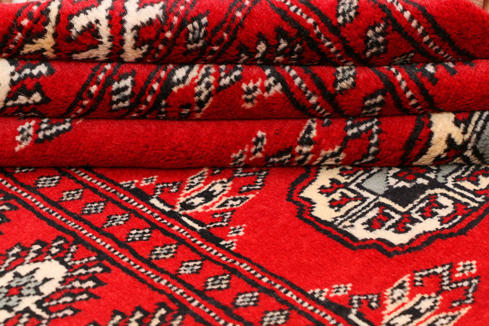 Red Bokhara 3' 3 x 6' 3 - No. 41485 - ALRUG Rug Store