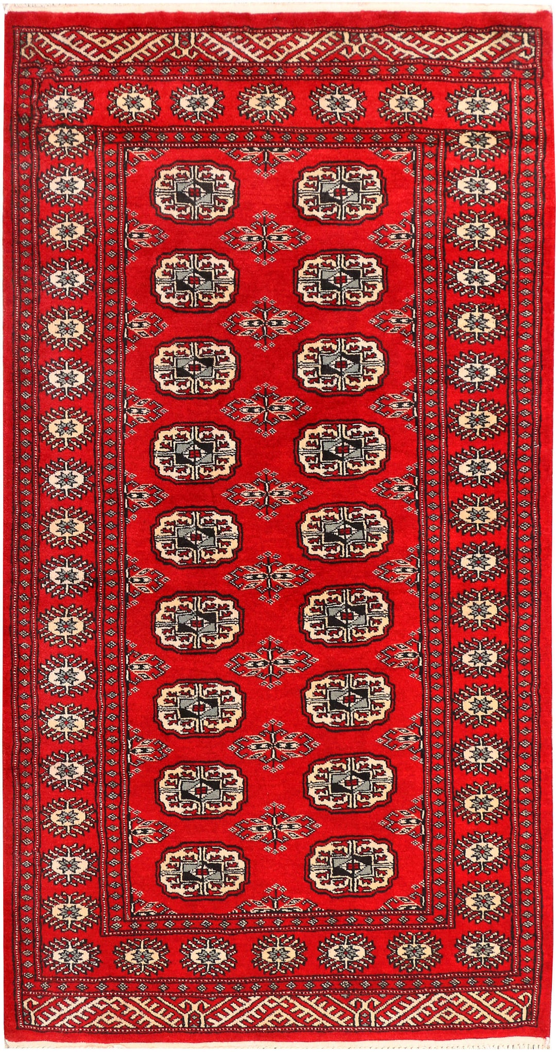 Red Bokhara 3' 3 x 6' 3 - No. 41485 - ALRUG Rug Store