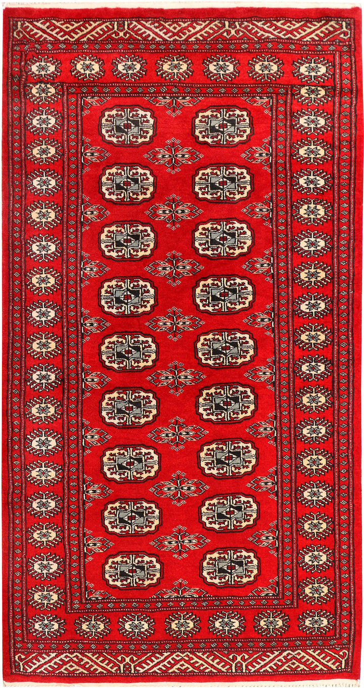Red Bokhara 3' 3 x 6' 3 - No. 41485 - ALRUG Rug Store
