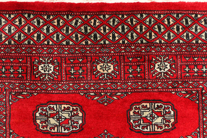 Red Bokhara 3' 1 x 5' 4 - No. 41486 - ALRUG Rug Store