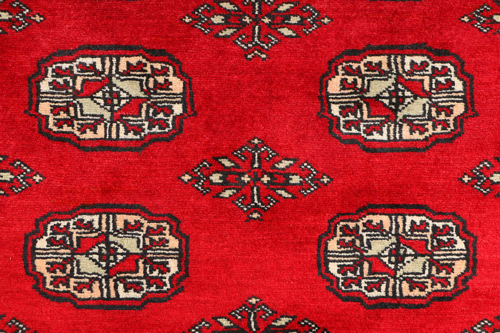 Red Bokhara 3' 1 x 5' 4 - No. 41486 - ALRUG Rug Store