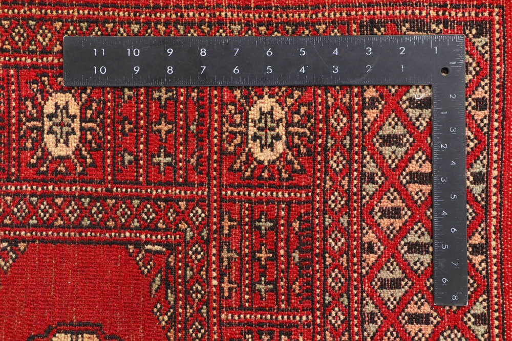 Red Bokhara 3' 1 x 5' 4 - No. 41486 - ALRUG Rug Store