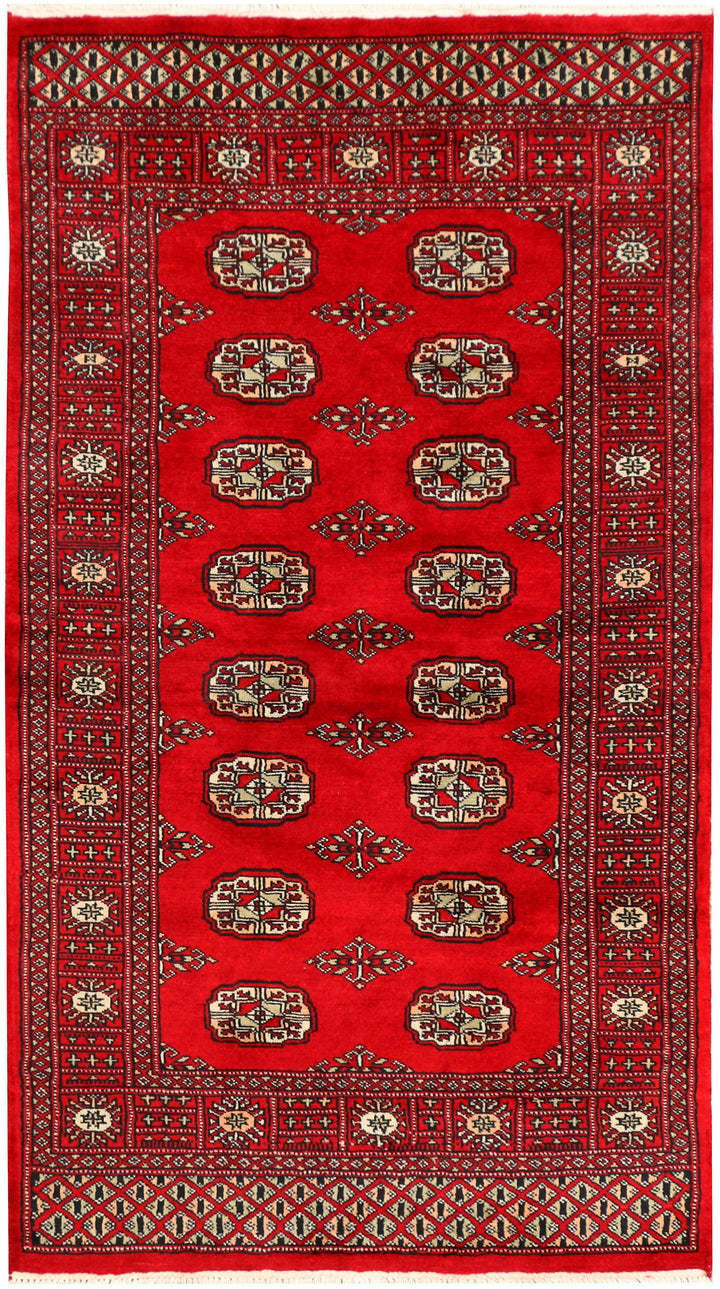 Red Bokhara 3' 1 x 5' 4 - No. 41486 - ALRUG Rug Store
