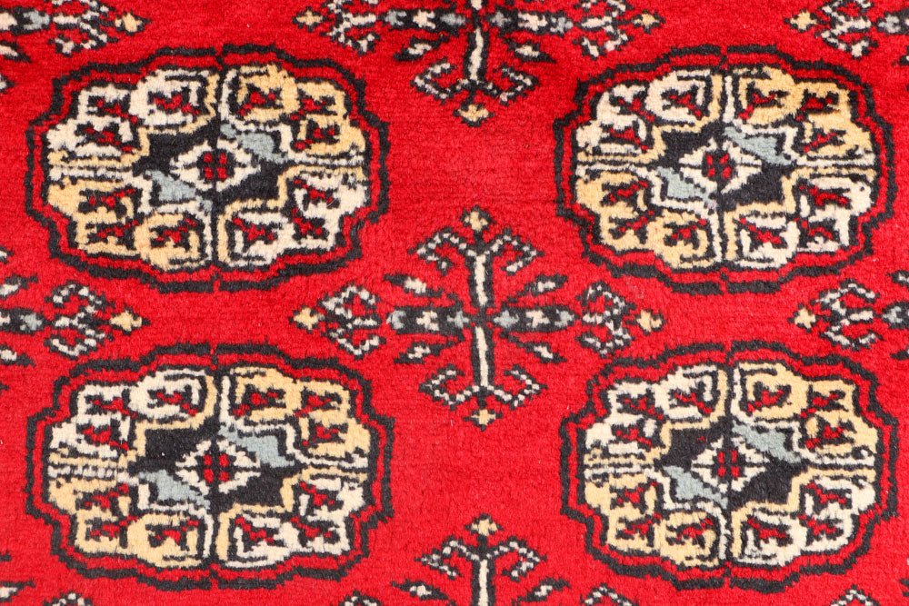 Red Bokhara 3' 1 x 5' 6 - No. 41489 - ALRUG Rug Store