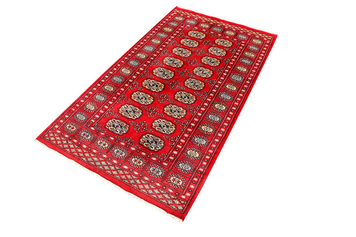 Red Bokhara 3' 1 x 5' 6 - No. 41489 - ALRUG Rug Store